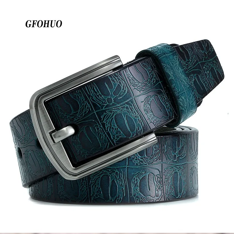 Luxury Leather Cowboy Belt for Men