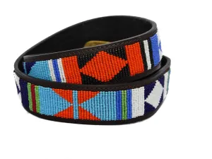 Maasai Beaded leather belt