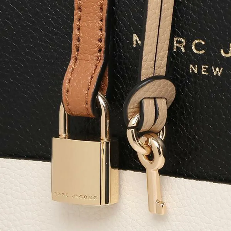 Marc Jacobs Mini Grind Satchel Tote Bag Smoked Almond Multi RS-M0016132