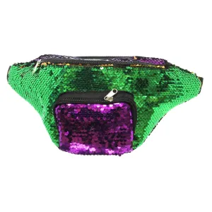 Mardi Gras Sequin Fanny Pack
