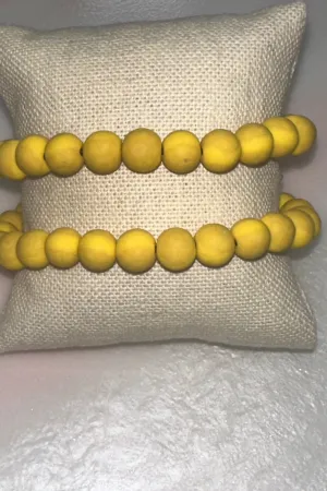 Marigold Mandala Beaded Bracelet