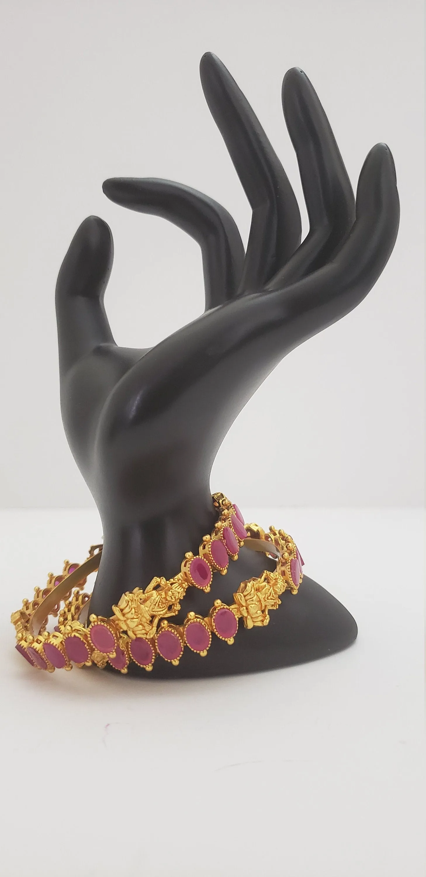 Matte Lakshmi Ruby bangles