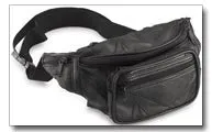 Maxam LUWAIST Italian Stone Design Genuine Lambskin Leather Belt Bag Free Shipping