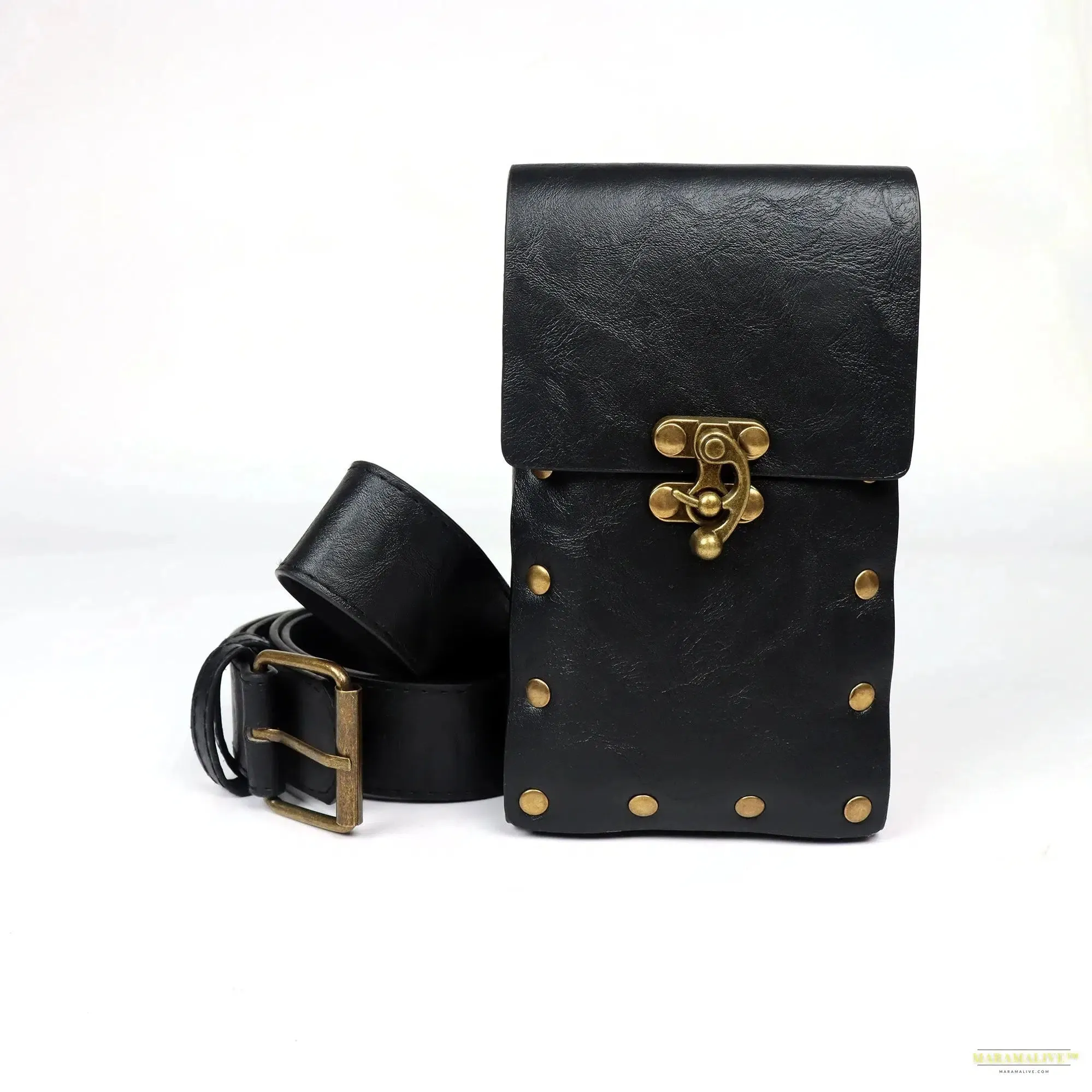 Medieval Pouch With Belt Retro Waist Bag Waist Belt Palace Style Waist Belt Set Hiking Accessories Role-playing Stage Props
