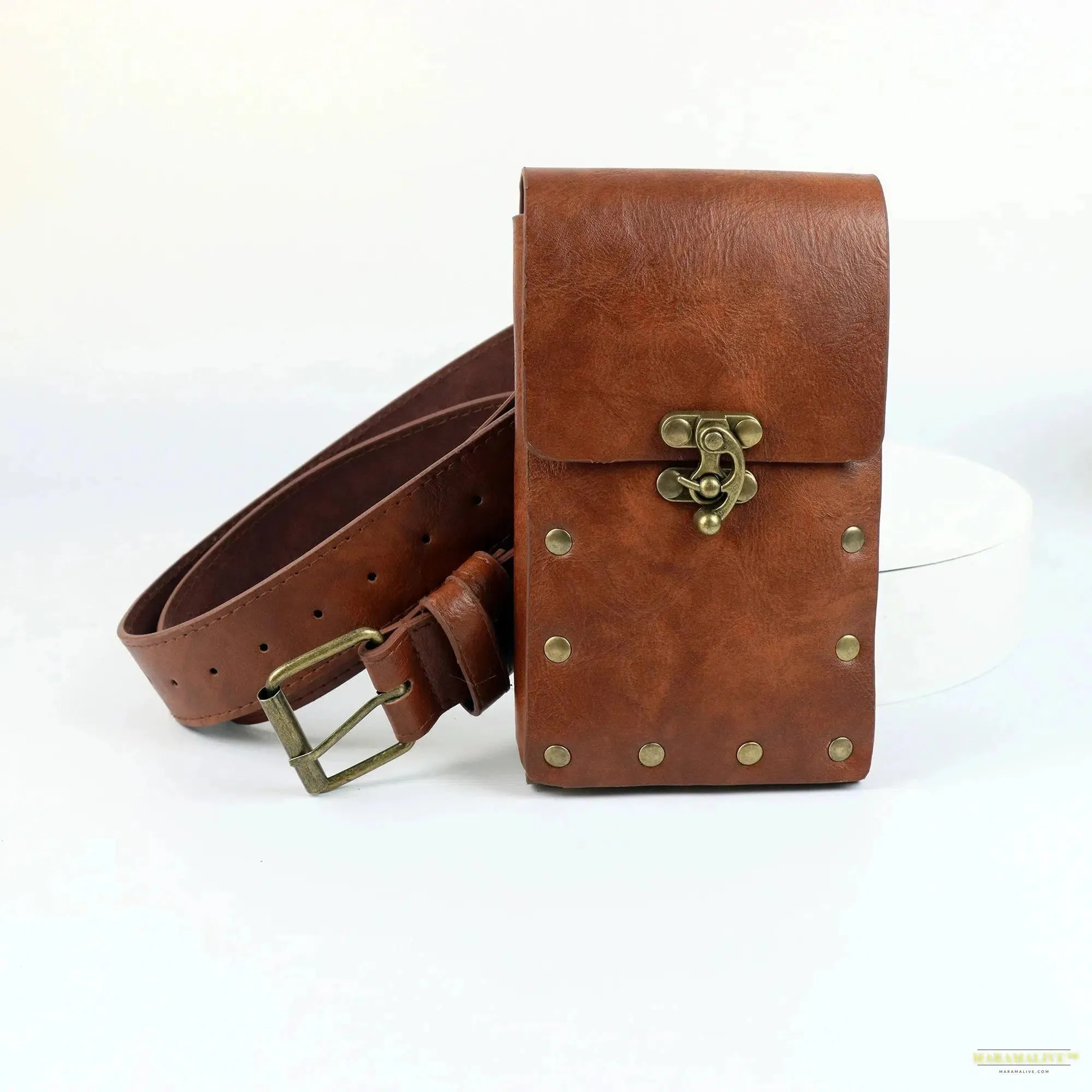 Medieval Pouch With Belt Retro Waist Bag Waist Belt Palace Style Waist Belt Set Hiking Accessories Role-playing Stage Props