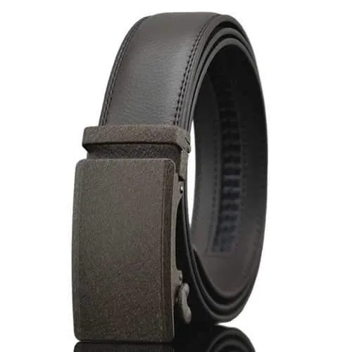 Men Automatic Buckle Leather Tactical Belts Business Alloy buckle Belts Waistband