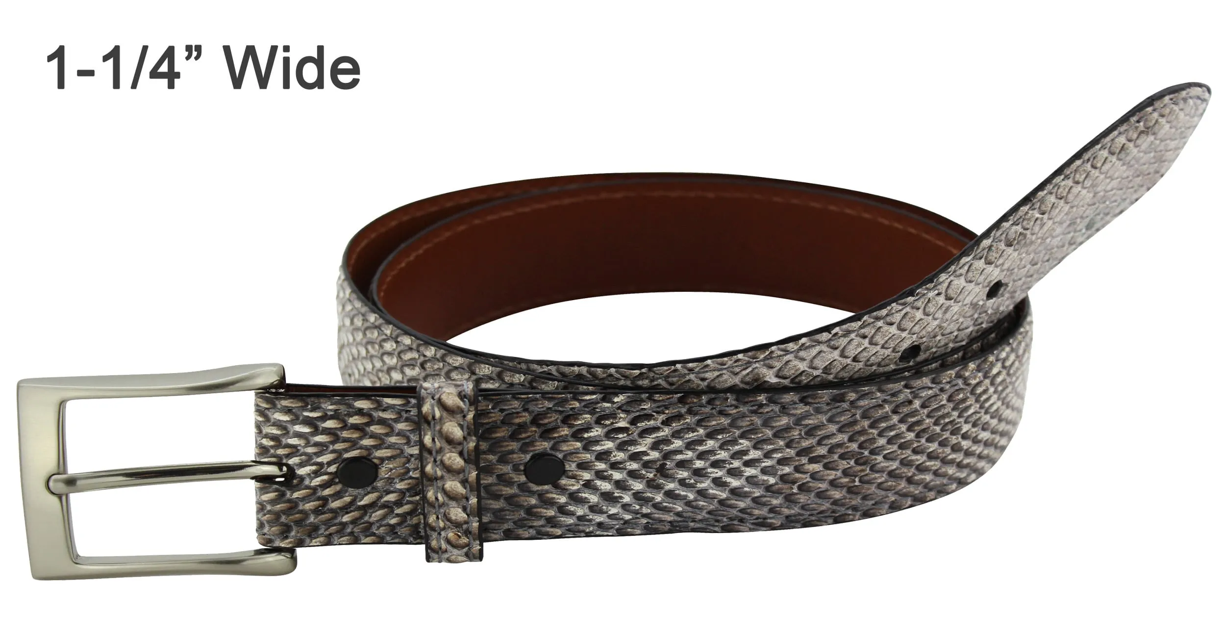 Men's Cobra Snake Skin Designer Full Grain Leather Belt **Made To Order Allow 5 To 6 Weeks To Ship