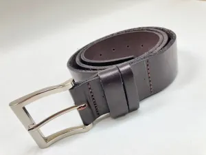 Men's Dark Brown Smooth Leather Belt 36Z6