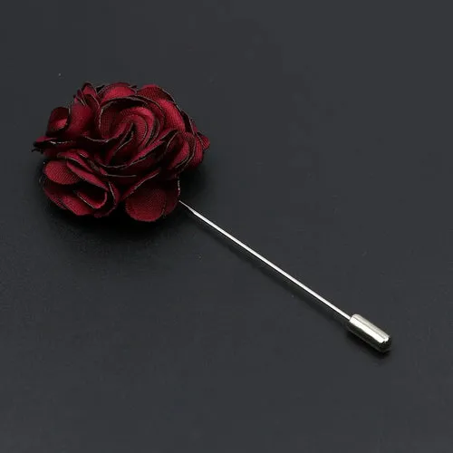 Men's Handmade Brooches Floral Brooch Pin Suit Shirt Corsage Collar