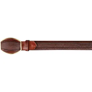 Men's Wild West Genuine Leather Laser Design Casual Belt 2C24U9951