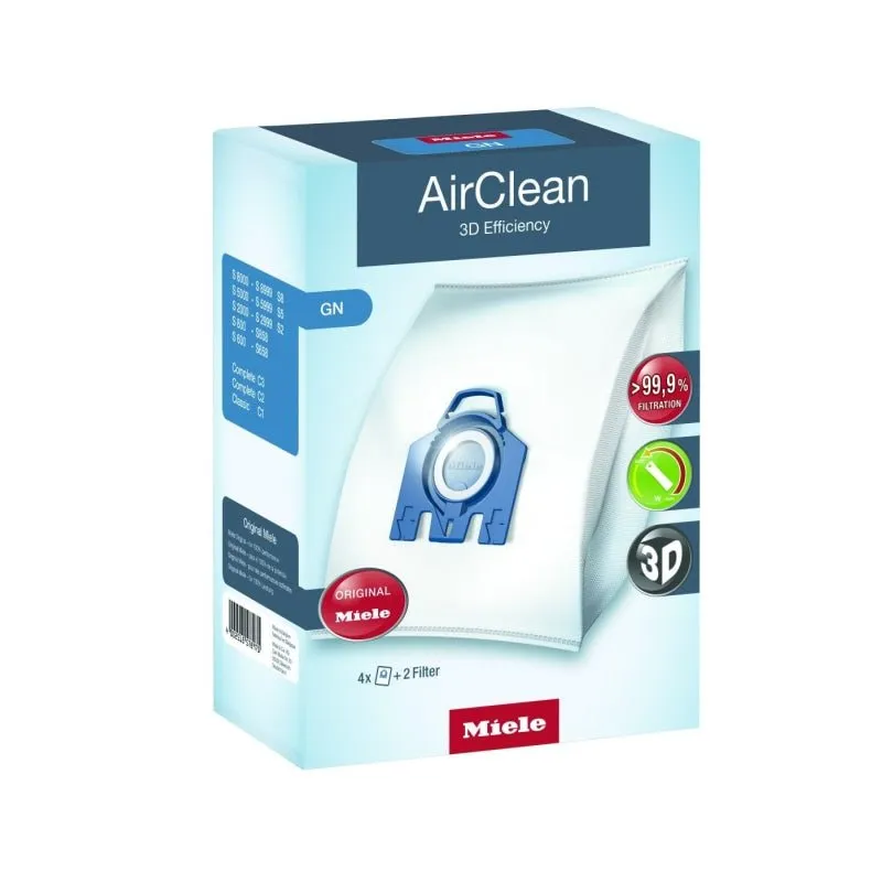 Miele GN Dustbags AirClean 3D Vacuum Bags and Filter