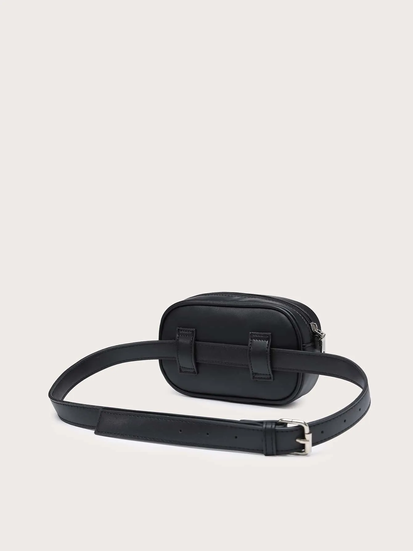 Mini Rhinestone Decor Fanny Pack - Silver