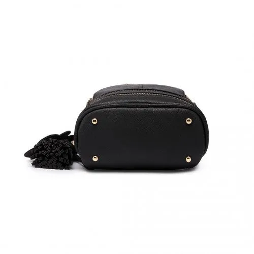 Miss Lulu Leather Look Small Fashion Backpack