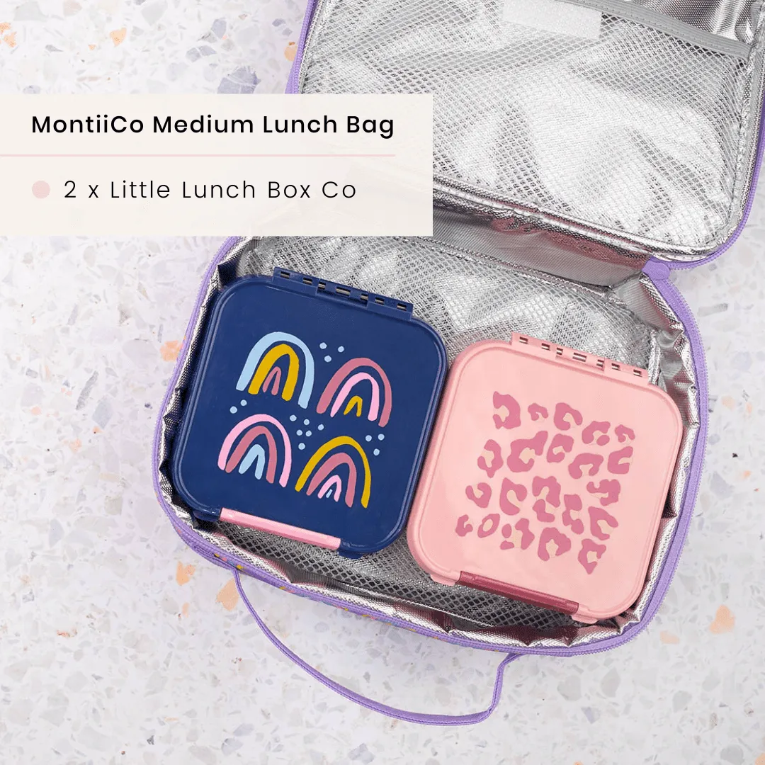 MONTII.CO Insulated Lunch Bag - Rainbows