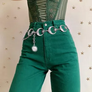 Moon Star Metal Waist Chain  KF83198