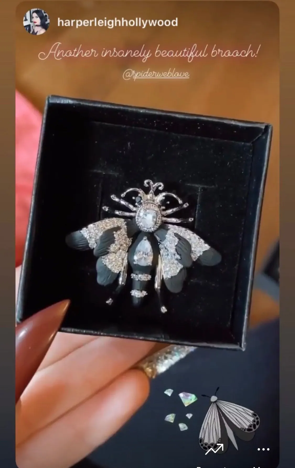 Moth Brooch "Henry"