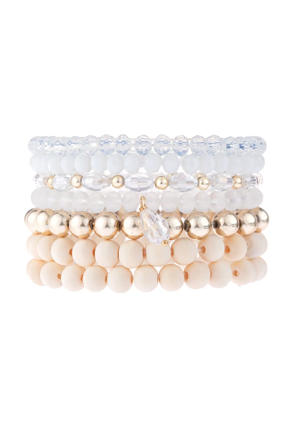 MULTI LINE BEADED BRACELET