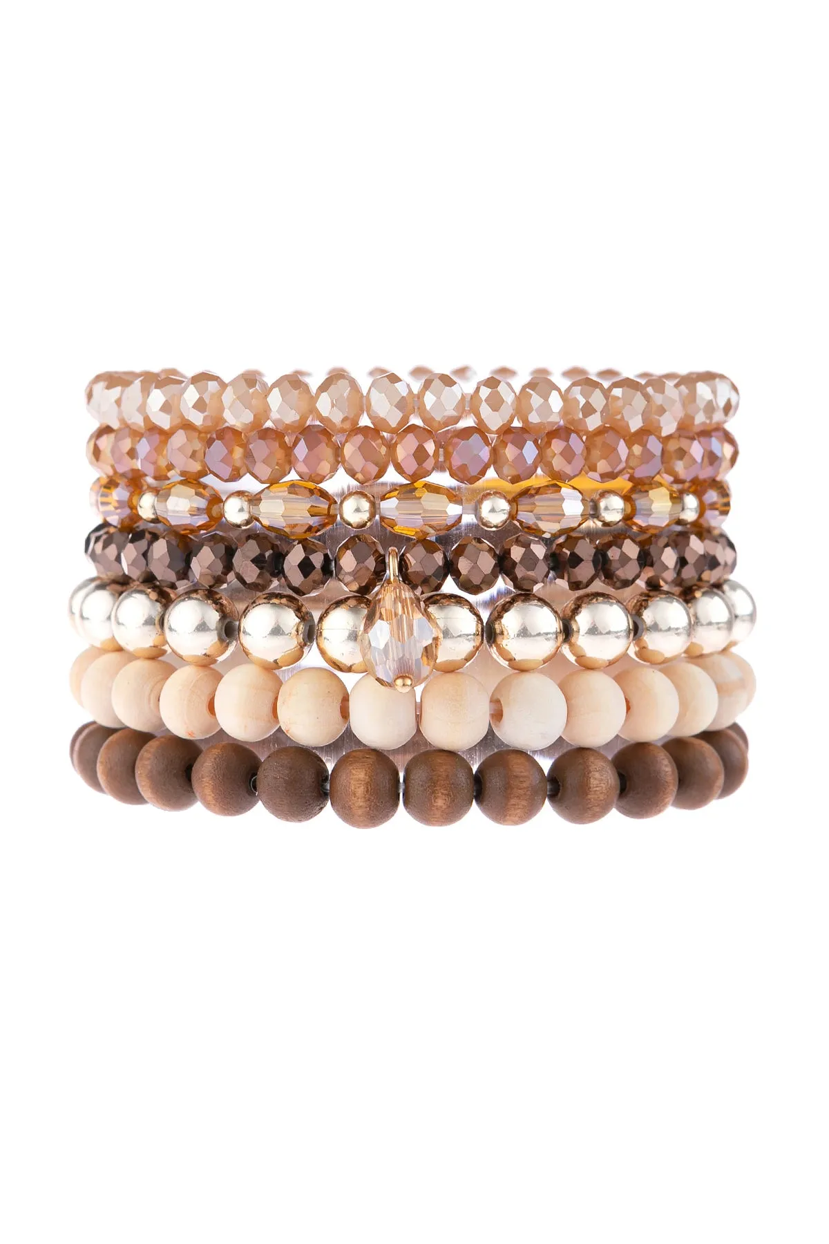 MULTI LINE BEADED BRACELET