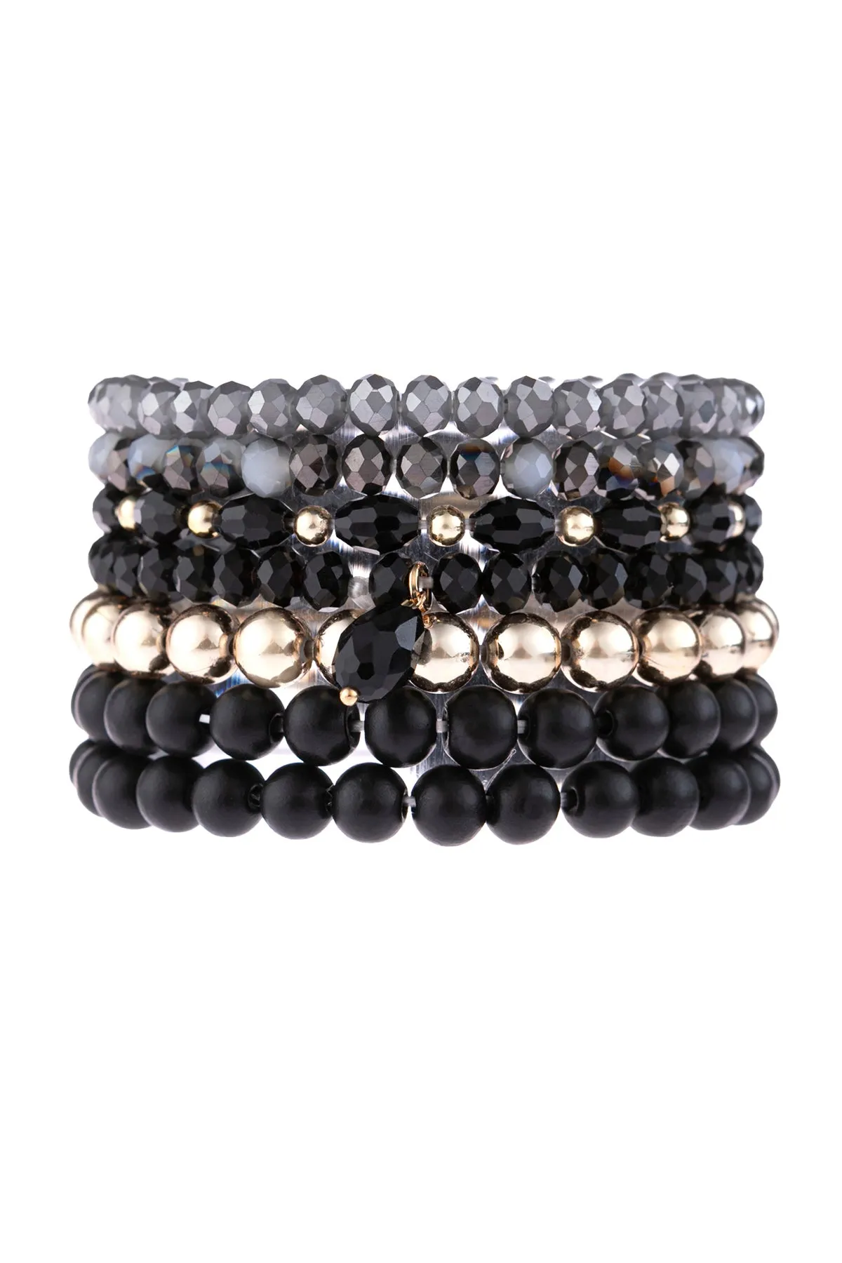 MULTI LINE BEADED BRACELET