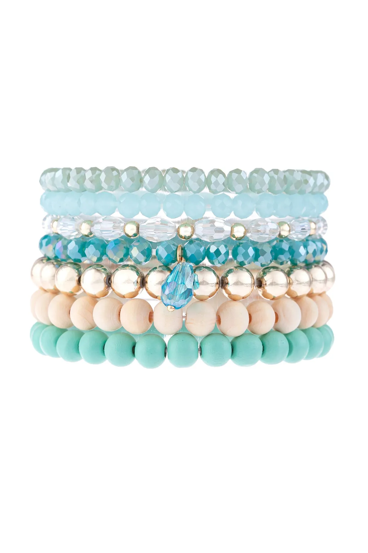 MULTI LINE BEADED BRACELET