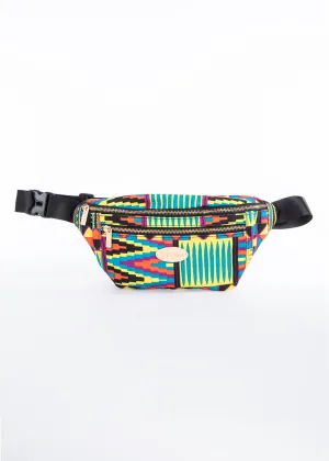 Naji African Print Unisex Fanny Pack (Canary Yellow Kente)