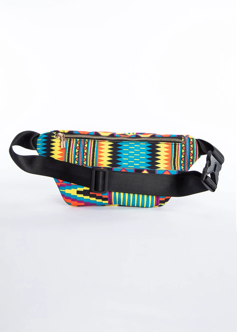 Naji African Print Unisex Fanny Pack (Canary Yellow Kente)