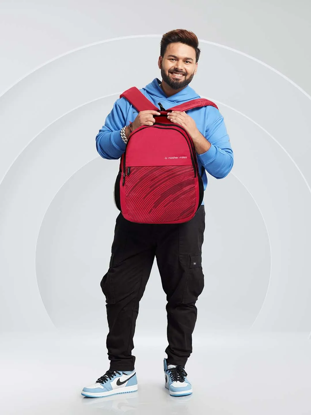 Nasher Miles Unisex Graphic Water Resistant Backpack