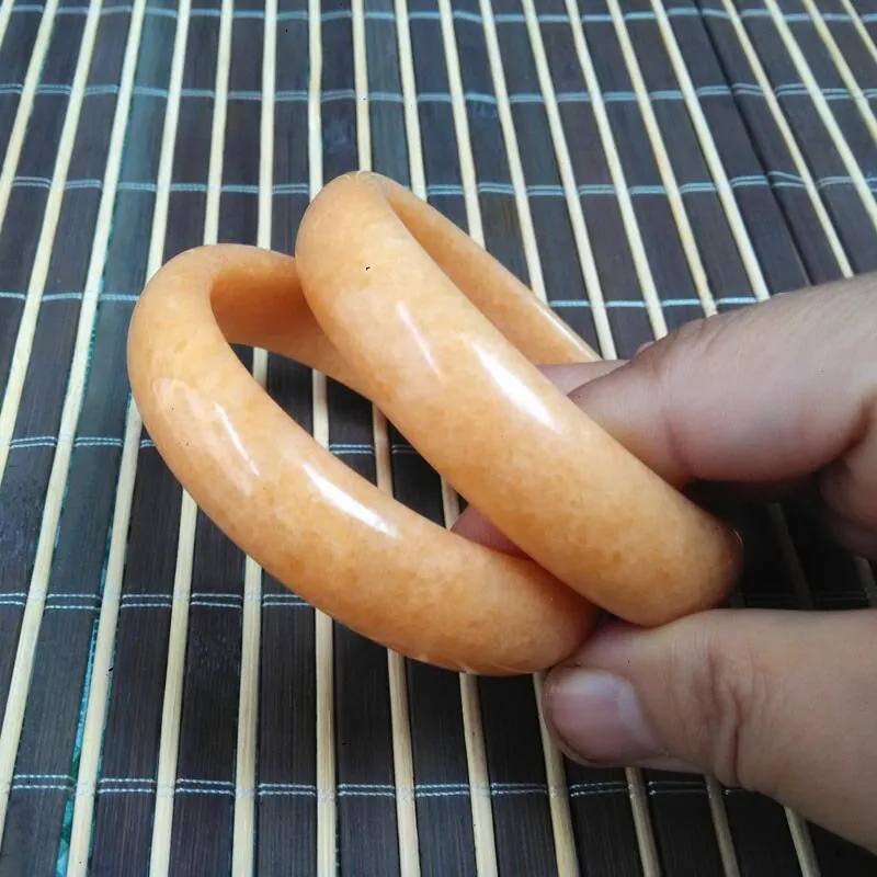 Natural Yellow Chinese Jade Bracelet Bangle