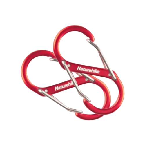 Naturehike - S Type Aluminum Alloy Hook 2PCs (Medium) - Red