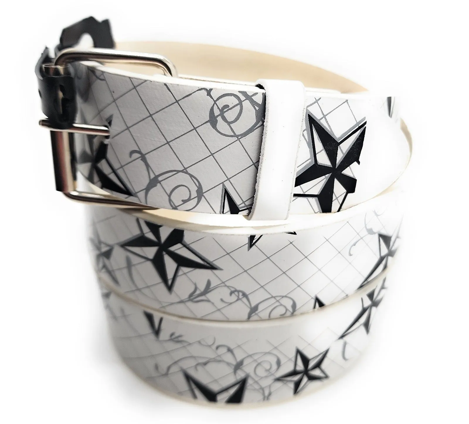 Nautical Stars White Belt