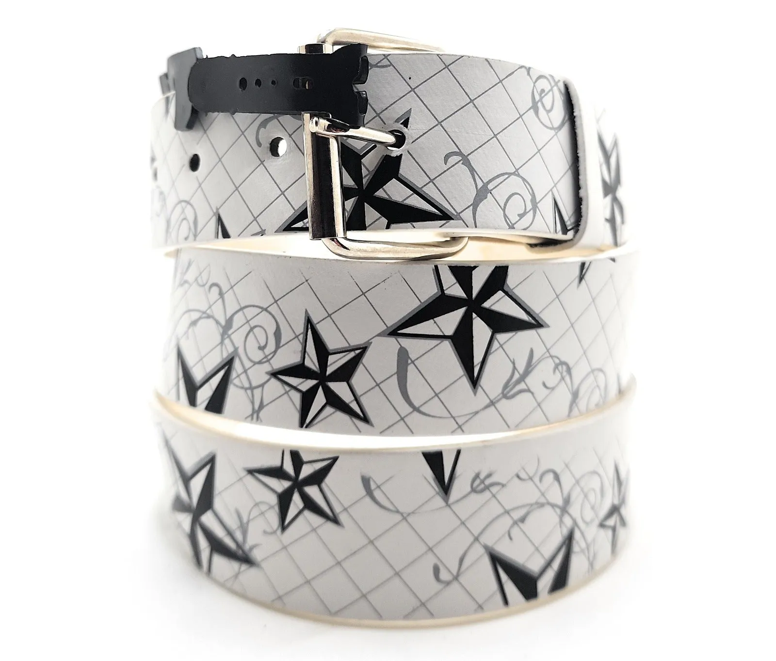 Nautical Stars White Belt
