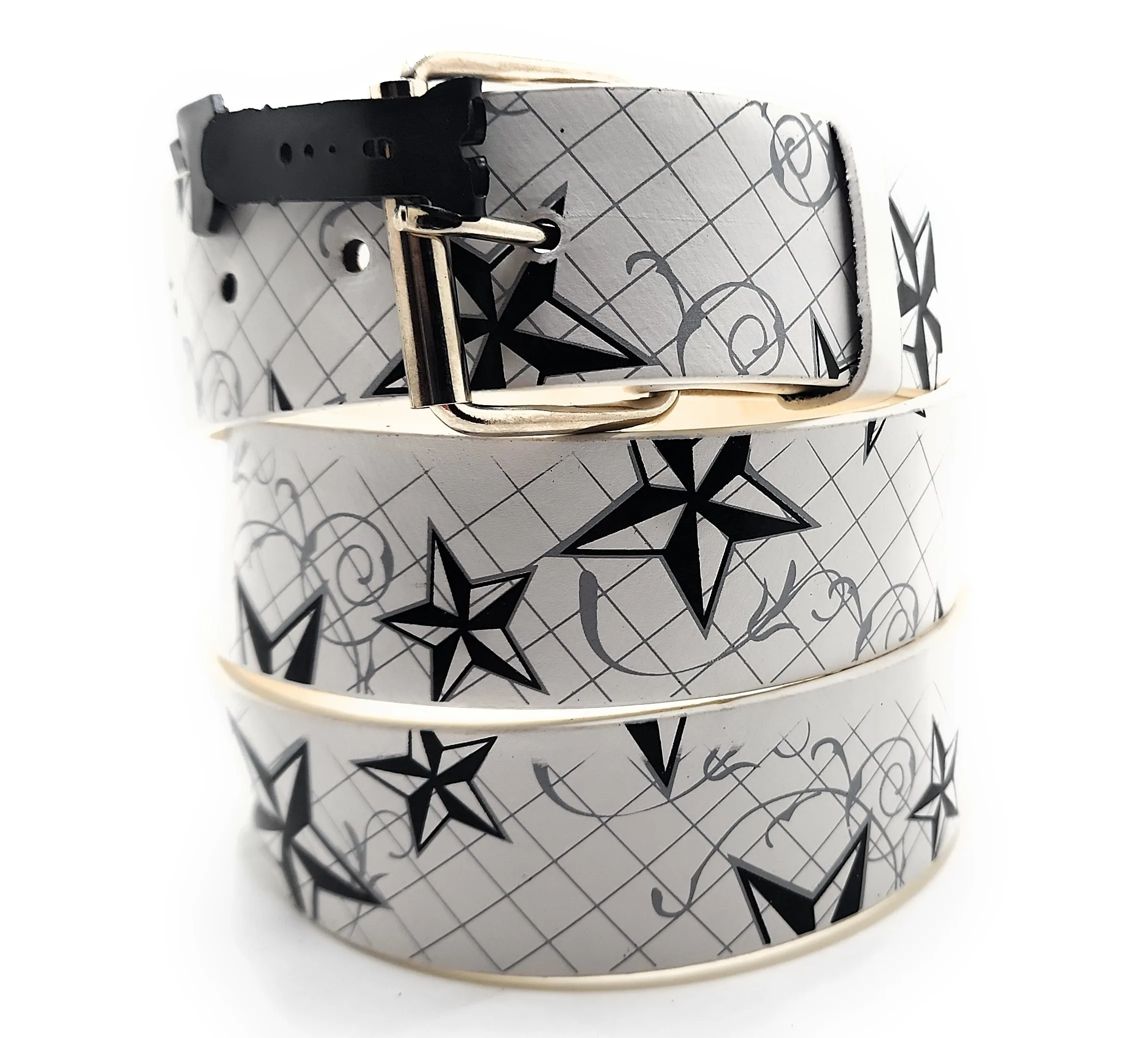 Nautical Stars White Belt