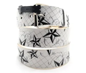 Nautical Stars White Belt