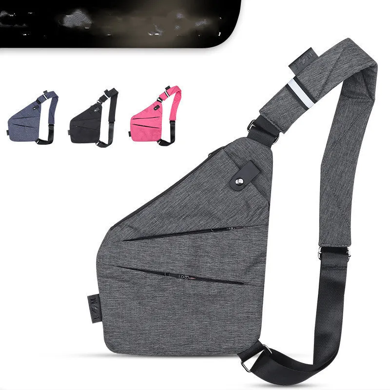 New Mens Digital Storage Gun Bag Diagonal Outdoor Sports Waist Bag