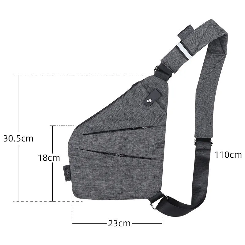 New Mens Digital Storage Gun Bag Diagonal Outdoor Sports Waist Bag
