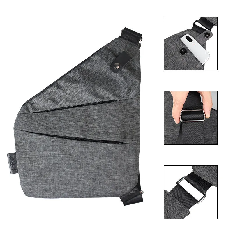 New Mens Digital Storage Gun Bag Diagonal Outdoor Sports Waist Bag