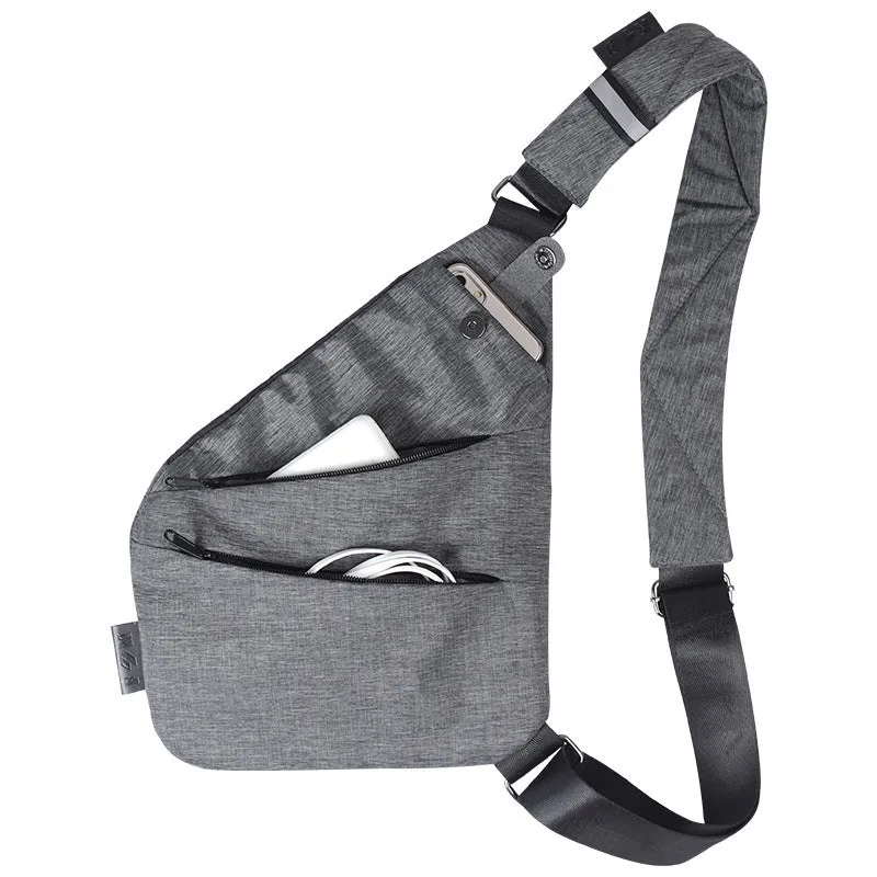 New Mens Digital Storage Gun Bag Diagonal Outdoor Sports Waist Bag