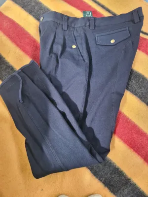 New Mountain Horse mens 38" navy breeches