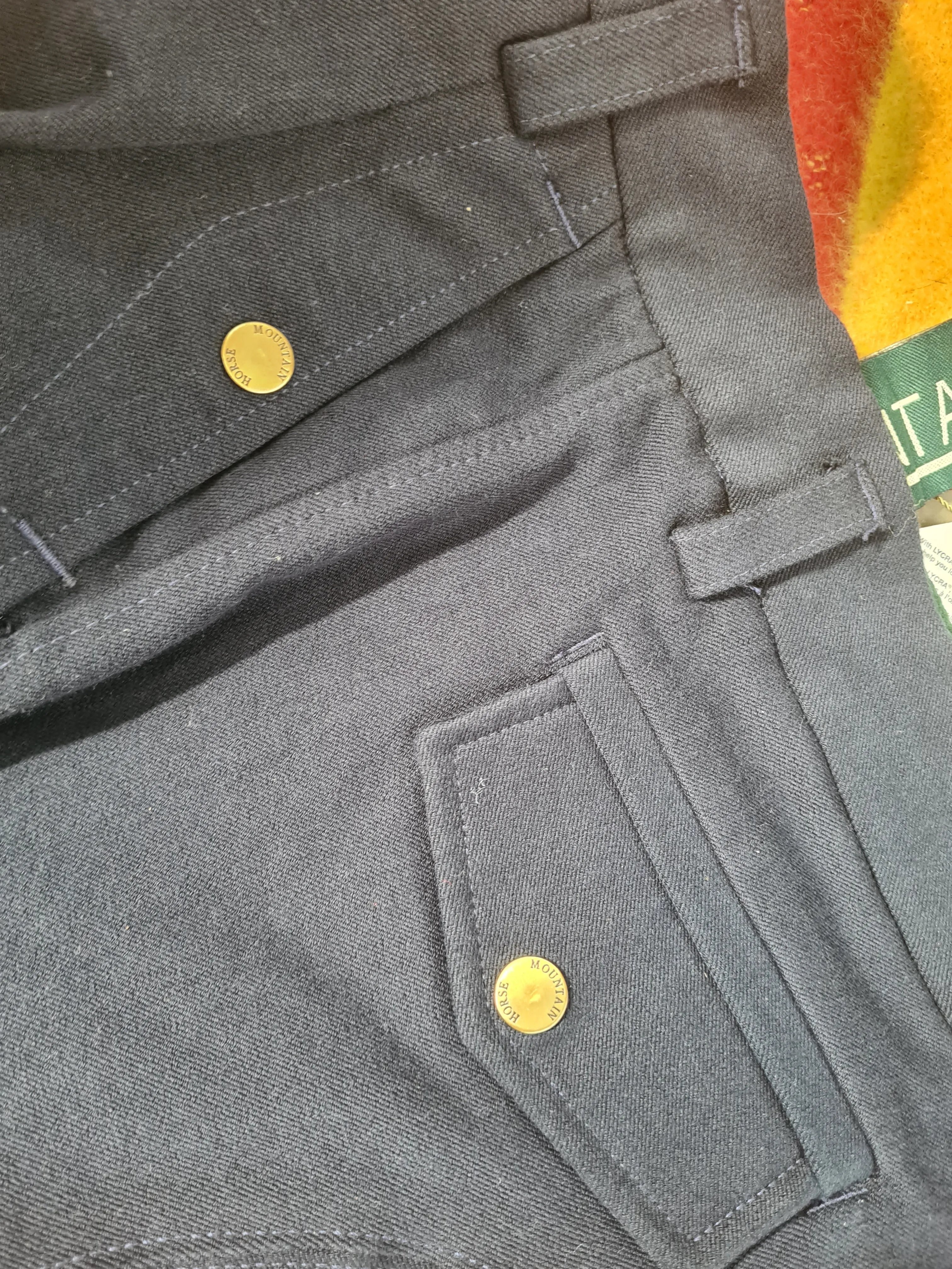 New Mountain Horse mens 38" navy breeches