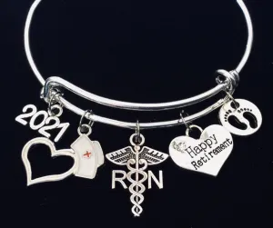 NICU Retirement Gift for RN Expandable Charm Bracelet Adjustable One Size Fits All Retirement Gift for NICU Nurse