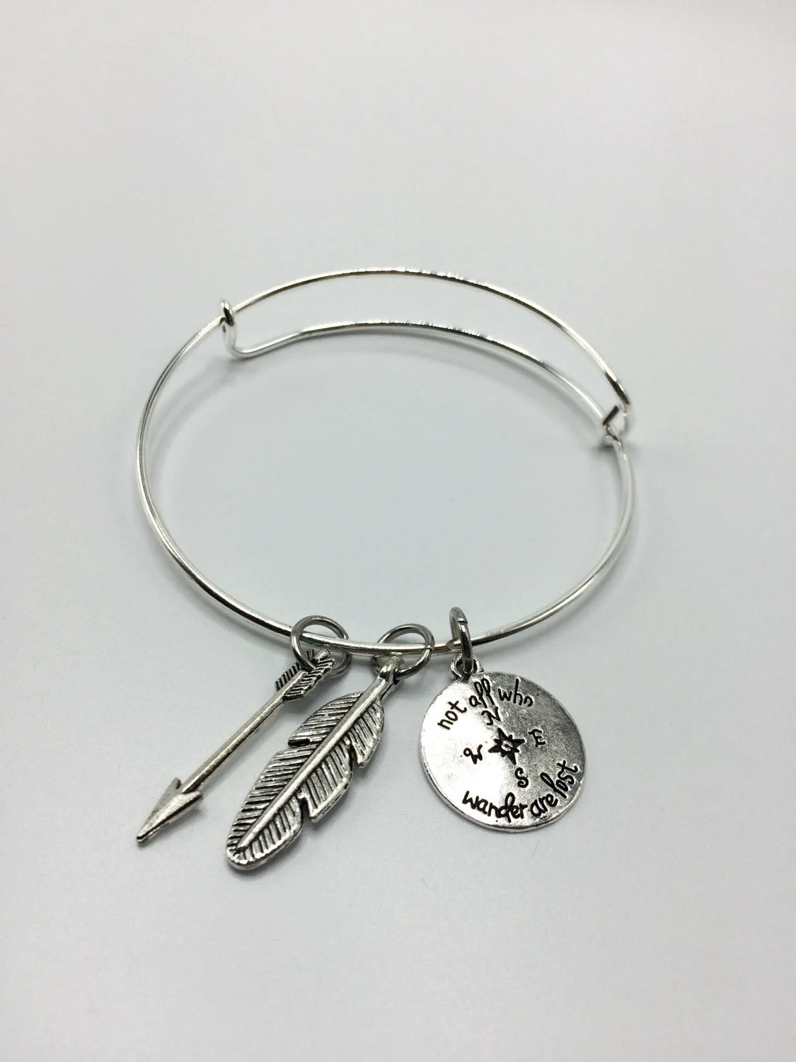 Not All Who Wander Are Lost bracelet