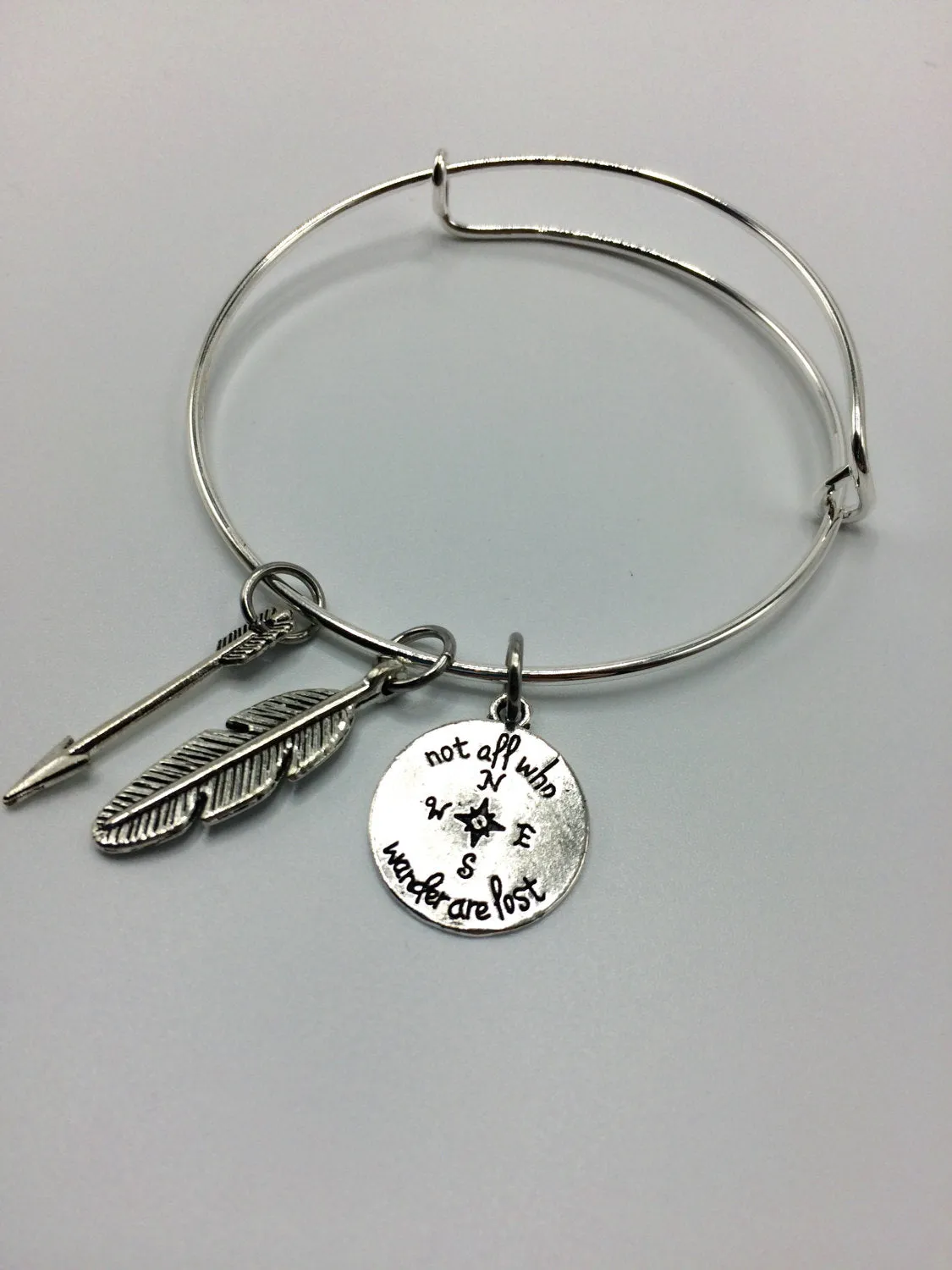 Not All Who Wander Are Lost bracelet
