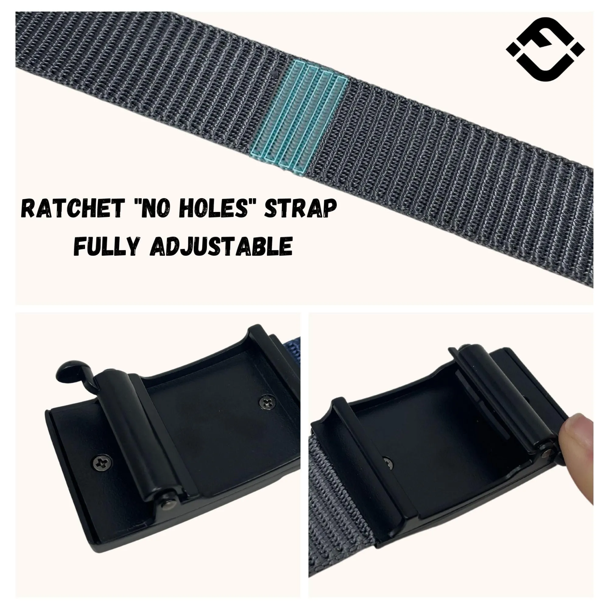 Nylon Web Ratchet Belt by Funky Junque