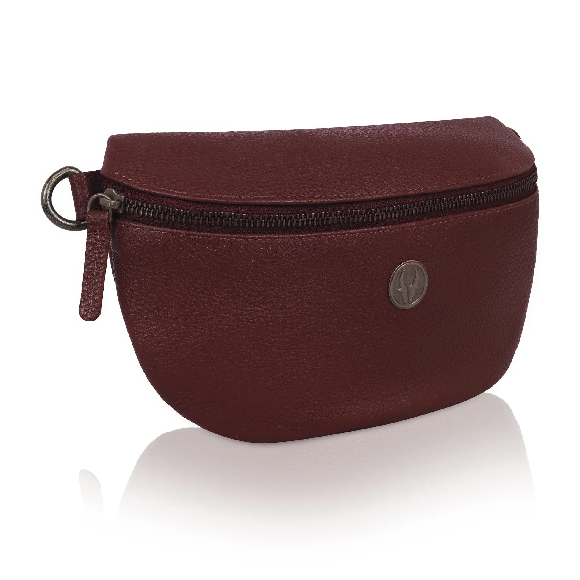 OASIS Fanny Pack Waist Bag Multifunction Genuine Leather Bag Travel Pouch for Men and Women