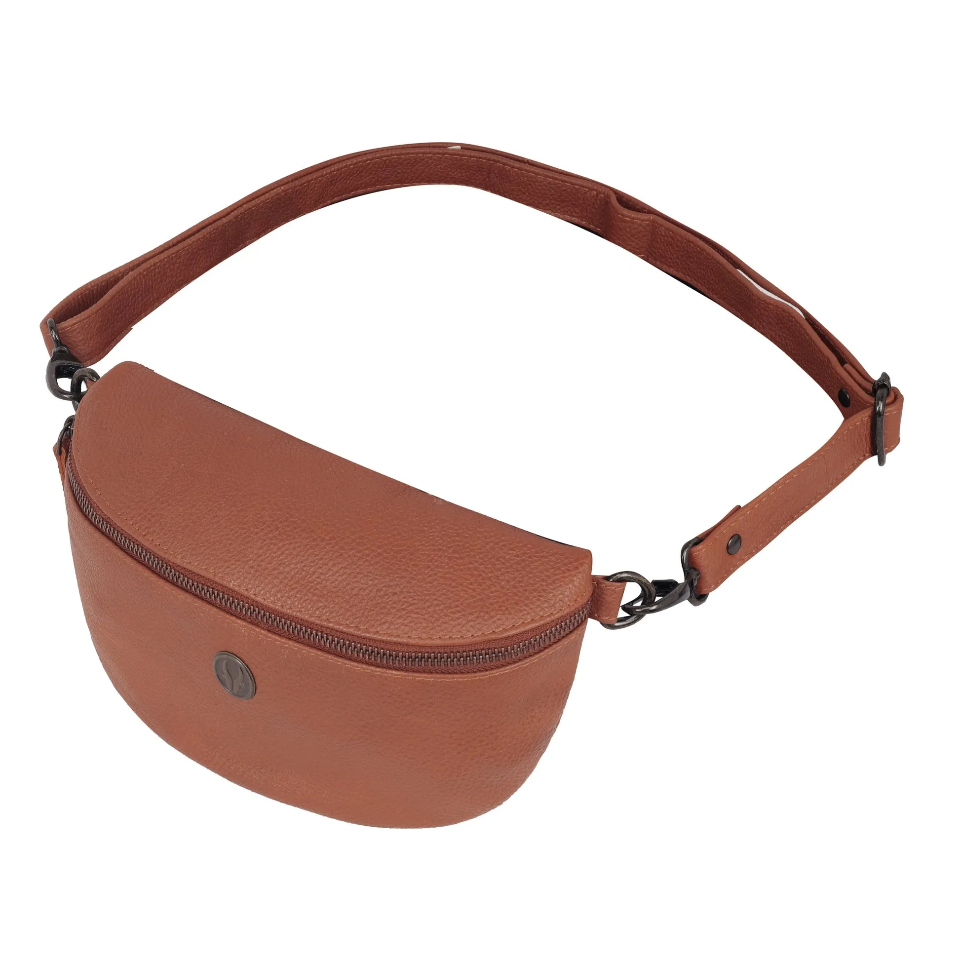 OASIS Fanny Pack Waist Bag Multifunction Genuine Leather Bag Travel Pouch for Men and Women