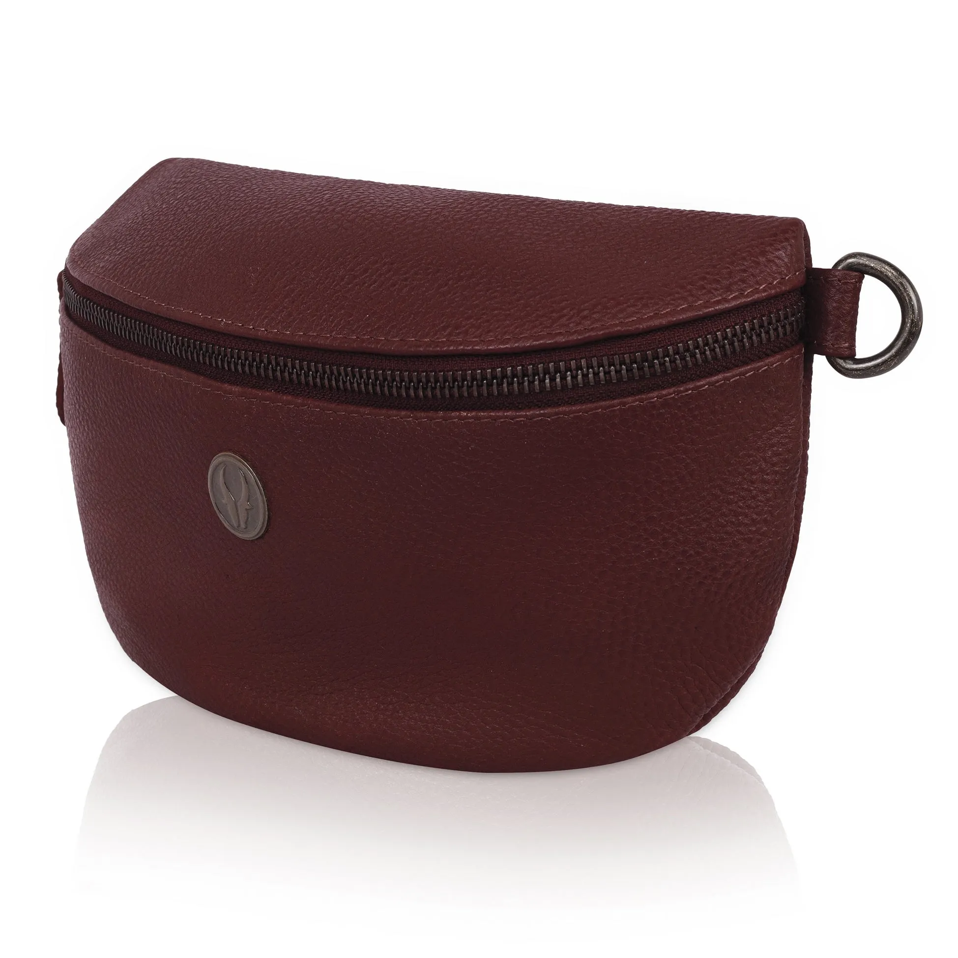 OASIS Fanny Pack Waist Bag Multifunction Genuine Leather Bag Travel Pouch for Men and Women