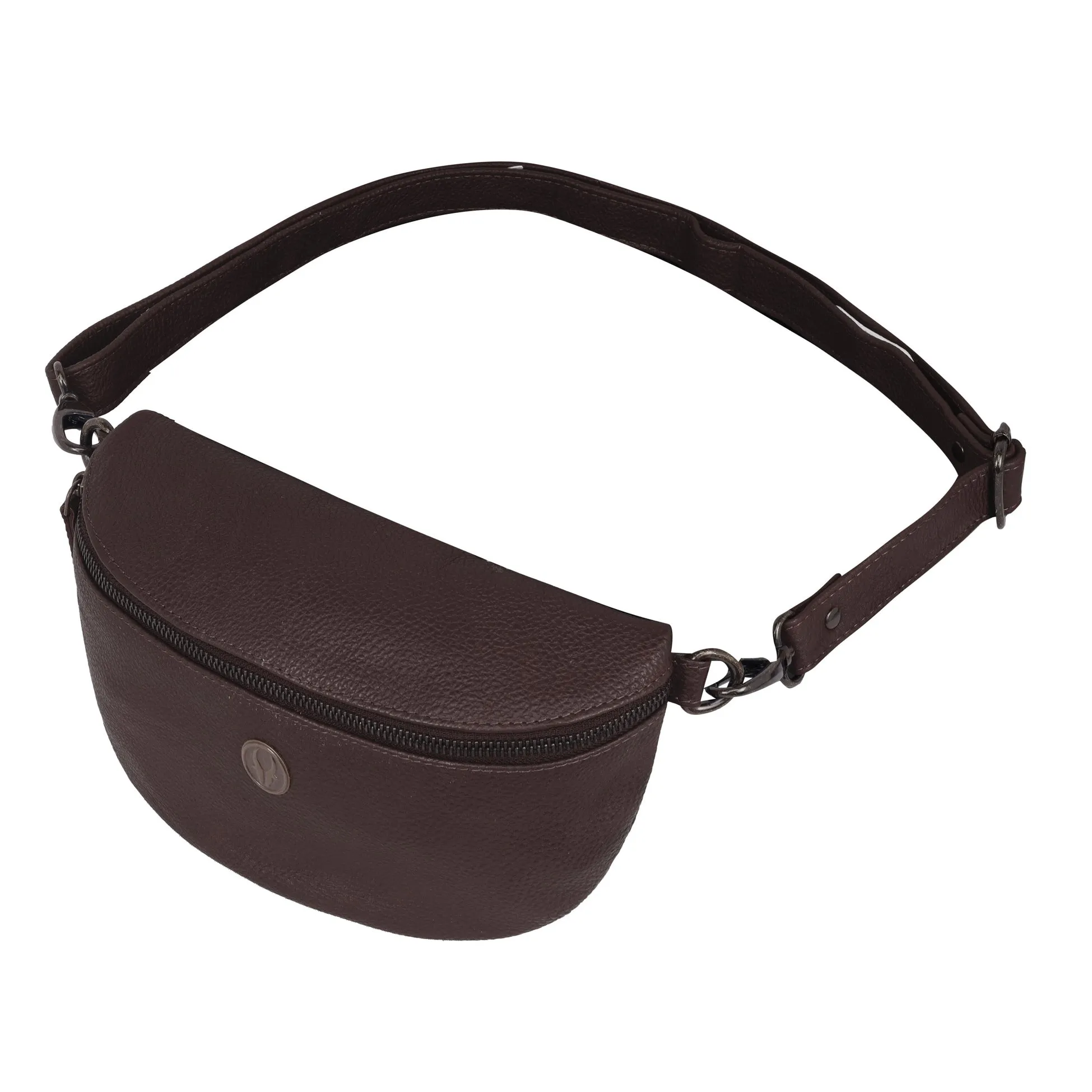 OASIS Fanny Pack Waist Bag Multifunction Genuine Leather Bag Travel Pouch for Men and Women