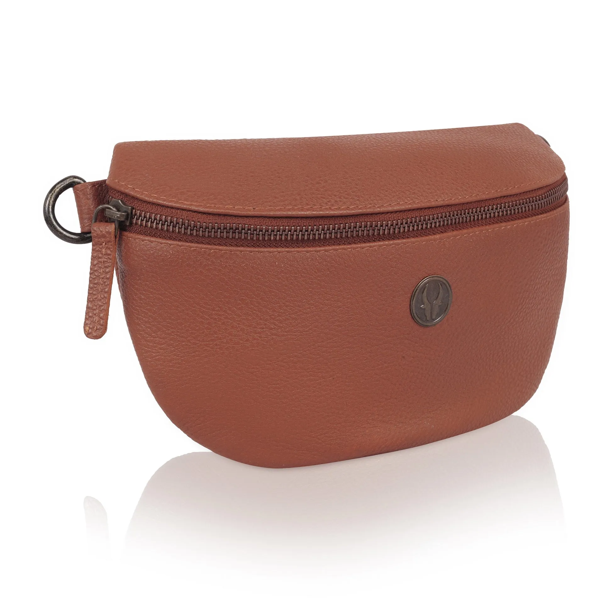 OASIS Fanny Pack Waist Bag Multifunction Genuine Leather Bag Travel Pouch for Men and Women