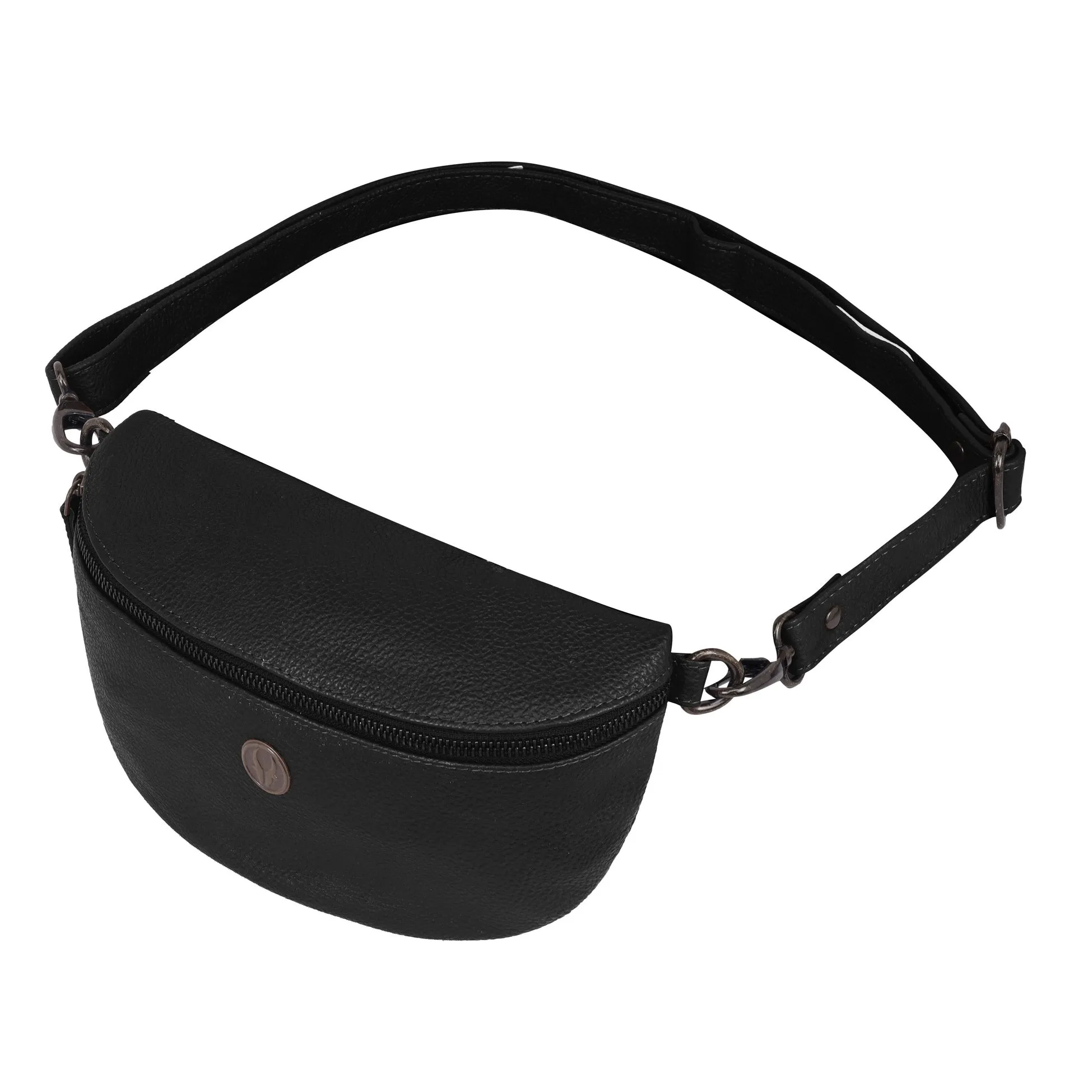 OASIS Fanny Pack Waist Bag Multifunction Genuine Leather Bag Travel Pouch for Men and Women