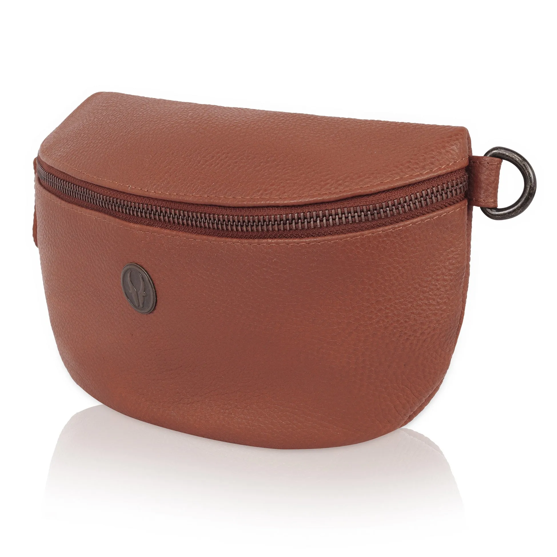 OASIS Fanny Pack Waist Bag Multifunction Genuine Leather Bag Travel Pouch for Men and Women